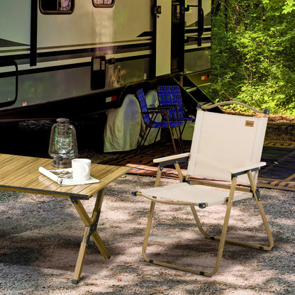Lightweight Folding Camping Chair, Portable Armchair, Khaki Picnic Tables & Camping Chairs at Gallery Canada