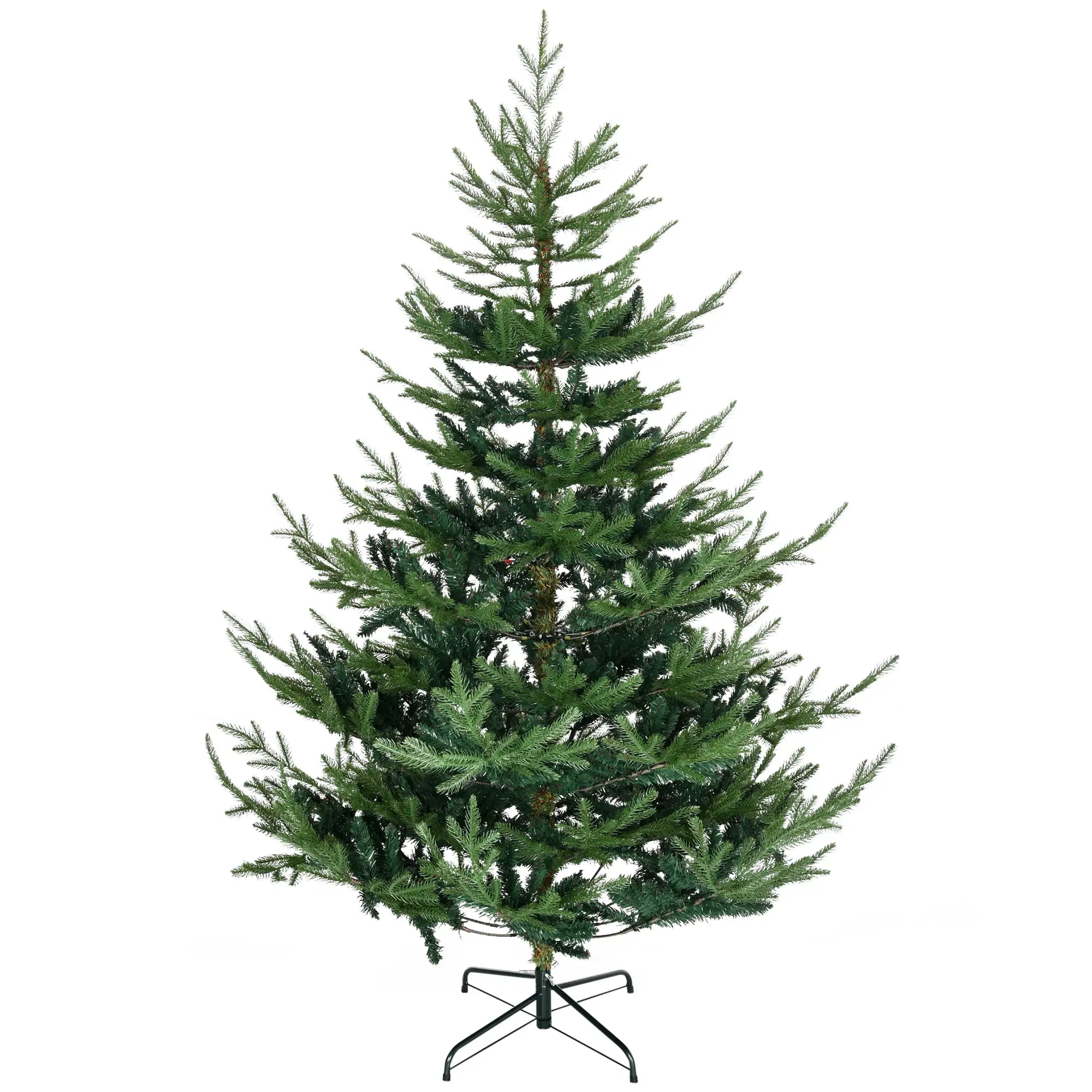 6ft Artificial Christmas Tree, Metal Base, Xmas Tree Artificial Christmas Trees Green at Gallery Canada