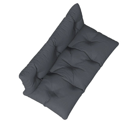 2 Seater 6" Thick Outdoor Seat Cushions With Back Cushion, Dark Grey Patio Chair Cushions at Gallery Canada