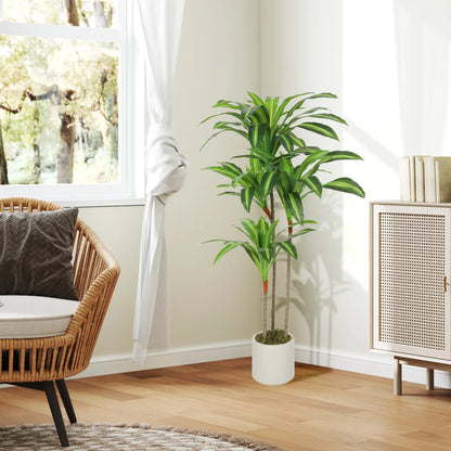 4FT Dracaena Artificial Plant, Bendable Trunks, Green Artificial Trees at Gallery Canada