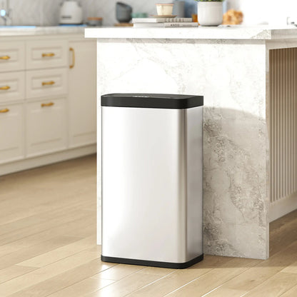 12 Gallon Sensor Can, Automatic Garbage Can, Stainless Steel, Silver Household Supplies at Gallery Canada