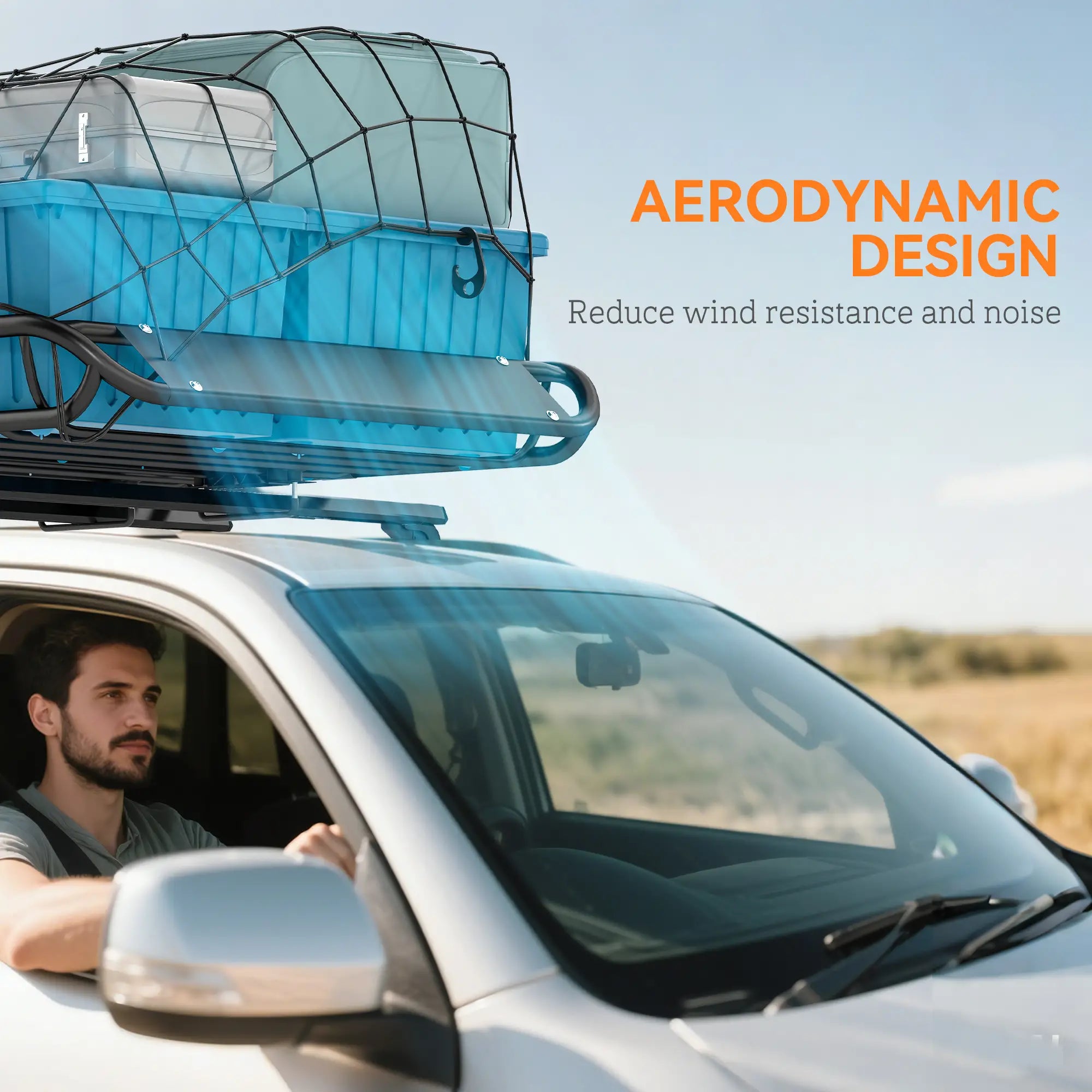 Heavy Duty Roof Rack Cargo Basket, 46