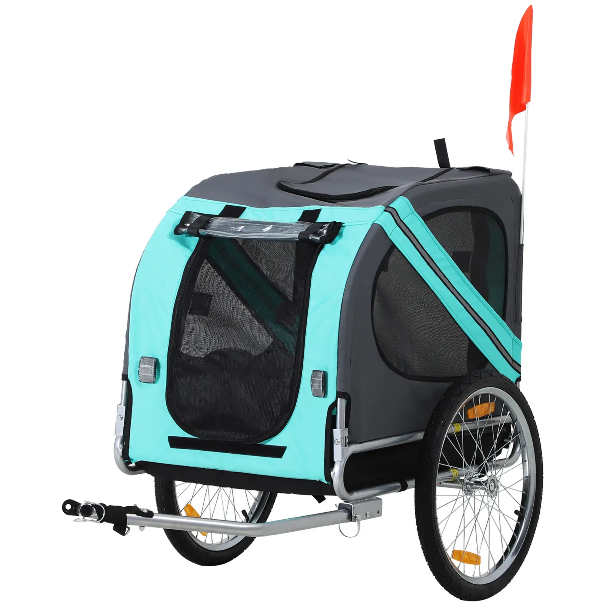 Dog Bike Trailer, Pet Cart, Foldable, Bicycle Wagon, Green Dog Bike Trailers & Strollers at Gallery Canada
