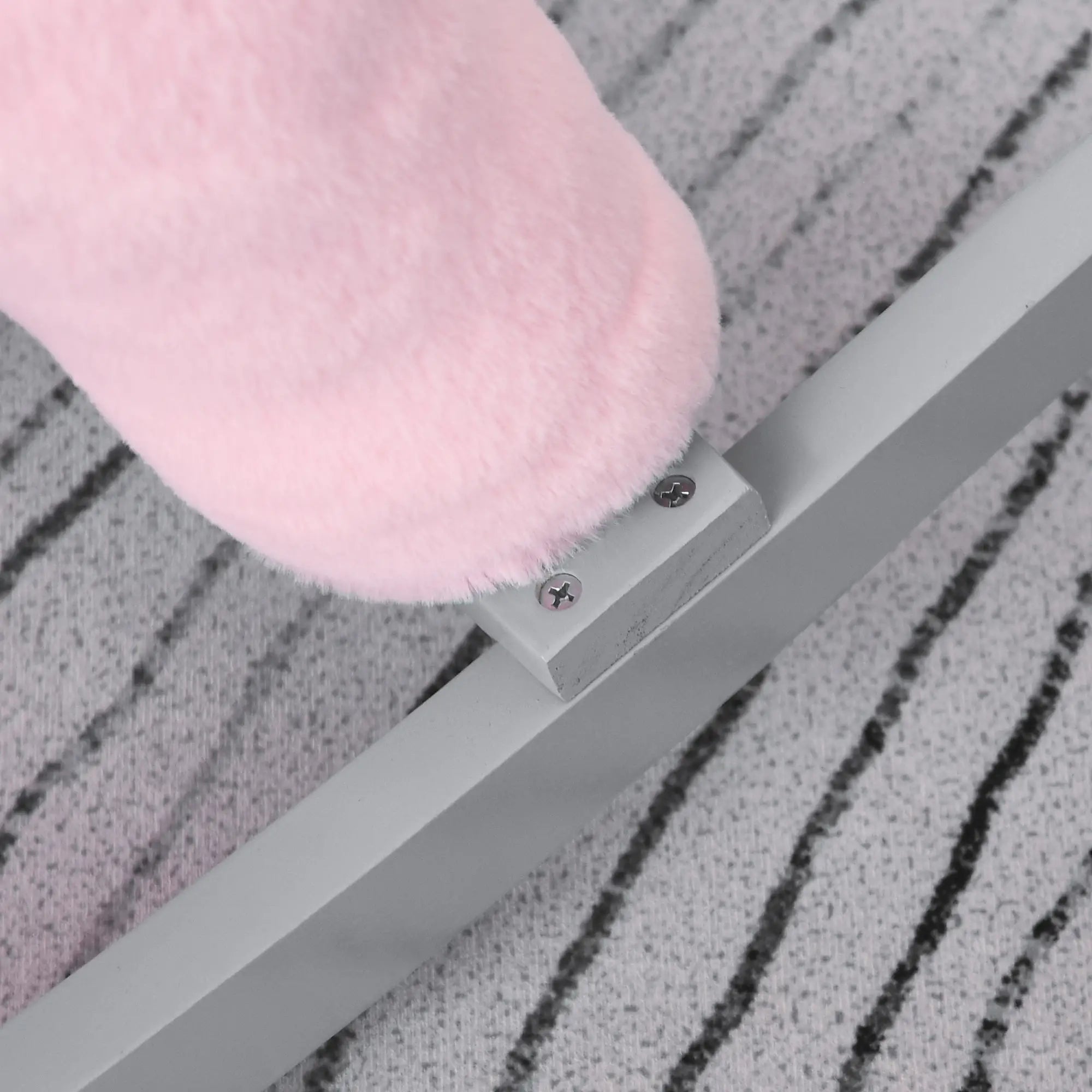 Kids Plush Ride-On Rocking Horse, Soft Bear Toy, Realistic Sounds, Pink Rocking Horses at Gallery Canada