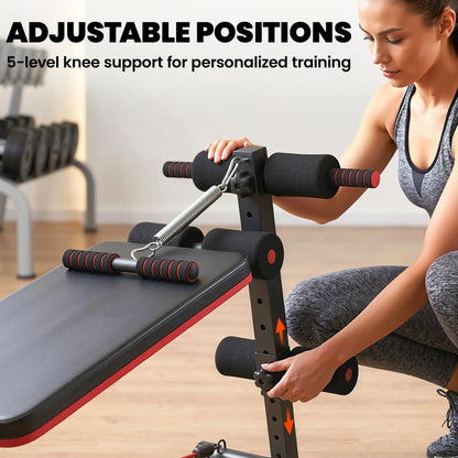 Foldable Sit Up Bench, Core Workout, Home Gym, Black Sit Up Benches at Gallery Canada
