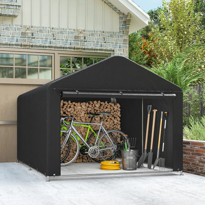 6.6' x 7.8' Portable Shed, Waterproof Bike Tent, Black Sheds at Gallery Canada
