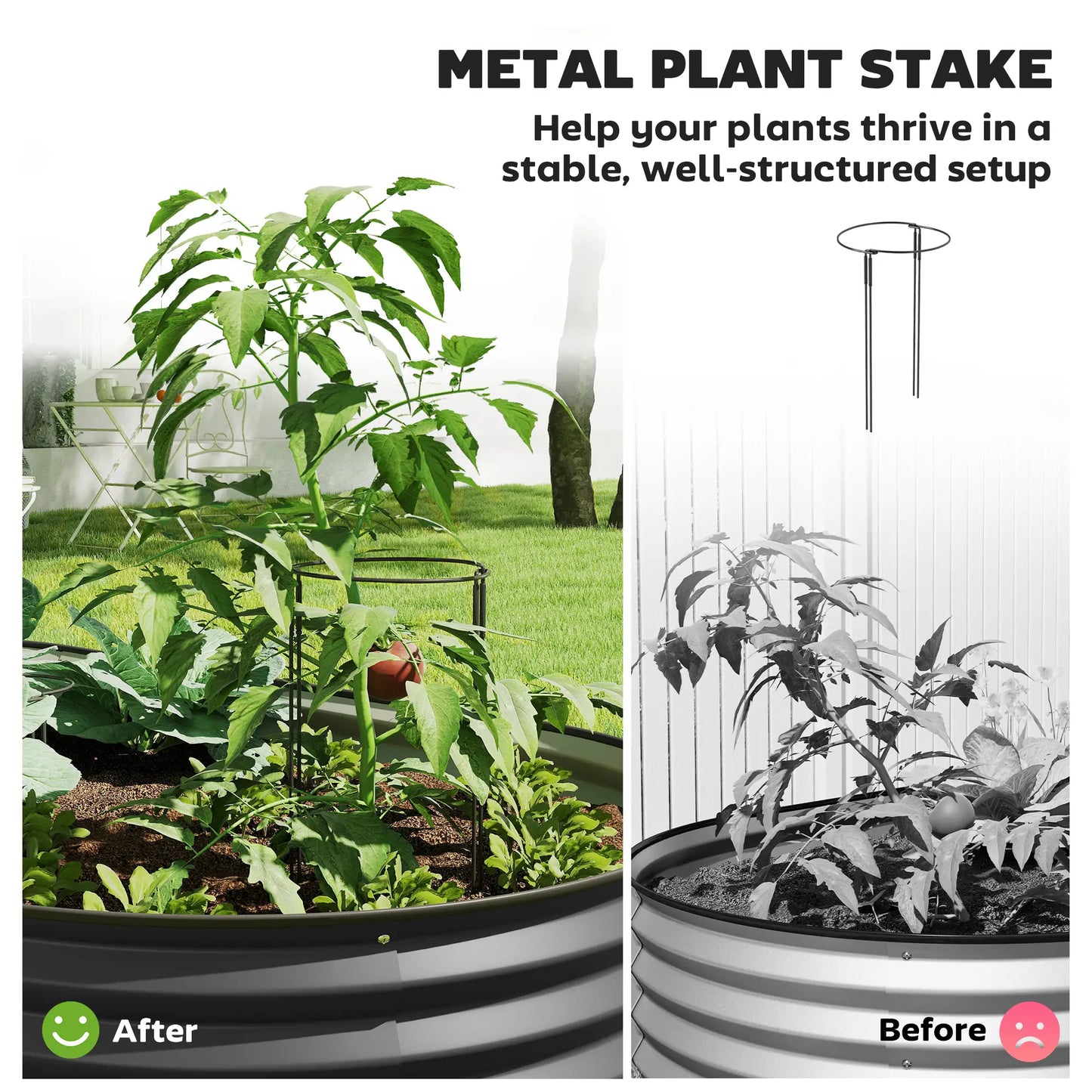 6' x 3' x 1' Galvanized Raised Garden Bed, Dark Grey Outdoor Planter Box, Dark Grey