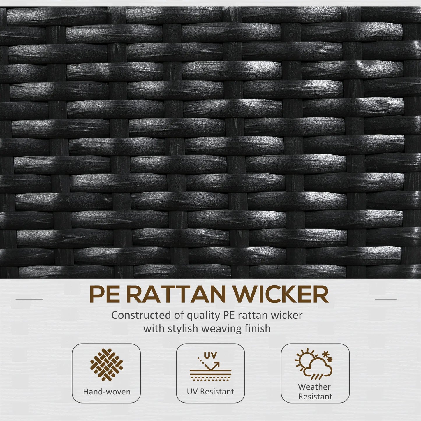 Raised Garden Bed with Lattice Trellis, Rattan Planter with Storage, Black Raised Garden Beds at Gallery Canada