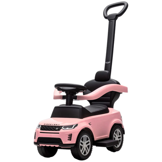 Land Rover Discovery 2-in-1 Ride On Push Car with Storage, Pink Push Cars for Toddlers Pink at Gallery Canada