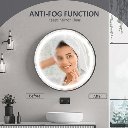 LED Bathroom Mirror, Dimmable Anti Fog, 3 Temperatures, 24 Inch, Color Wall Mirrors at Gallery Canada