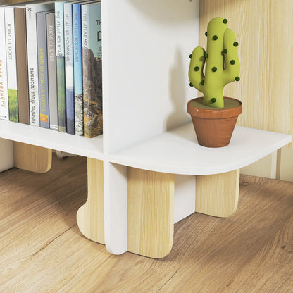 Dinosaur Kids Bookshelf, 2 Tier Bookcase, Natural Bookshelves & Bookcases at Gallery Canada