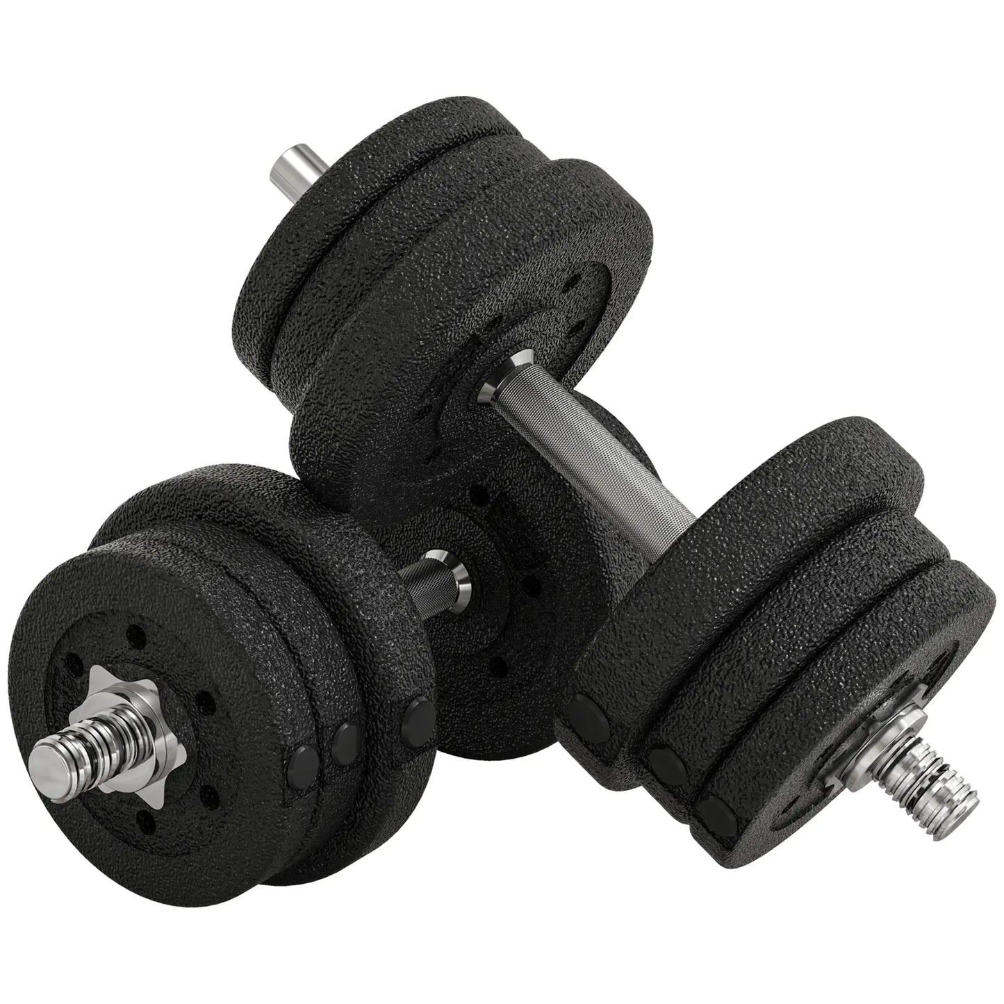 55 lbs Adjustable Dumbbells, Weight Set, for Home Gym, Black Dumbbells & Barbells at Gallery Canada
