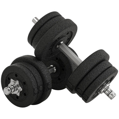 55 lbs Adjustable Dumbbells, Weight Set, for Home Gym, Black Dumbbells & Barbells at Gallery Canada