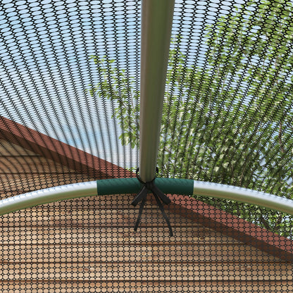 Galvanized Steel Crop Cage, Plant Protection Tent, 4' x 4', Black Walk In Greenhouses at Gallery Canada