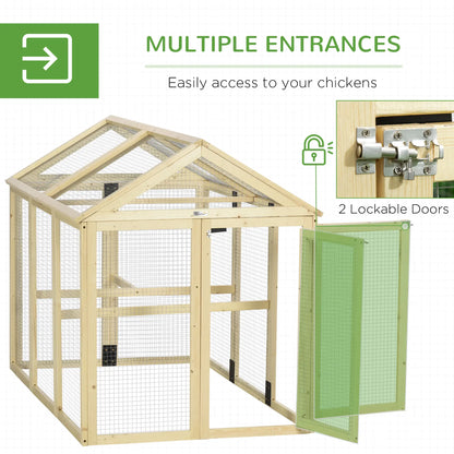 Expandable Outdoor Chicken Coop, 2 Doors, 3 Perches, 1–3 Chickens Chicken Coops at Gallery Canada