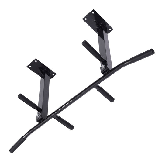 Ceiling Mounted Pull Up Bar Wall Mount Chin Up Bar Upper Body Strength Training Station Home Gym Black - Gallery Canada