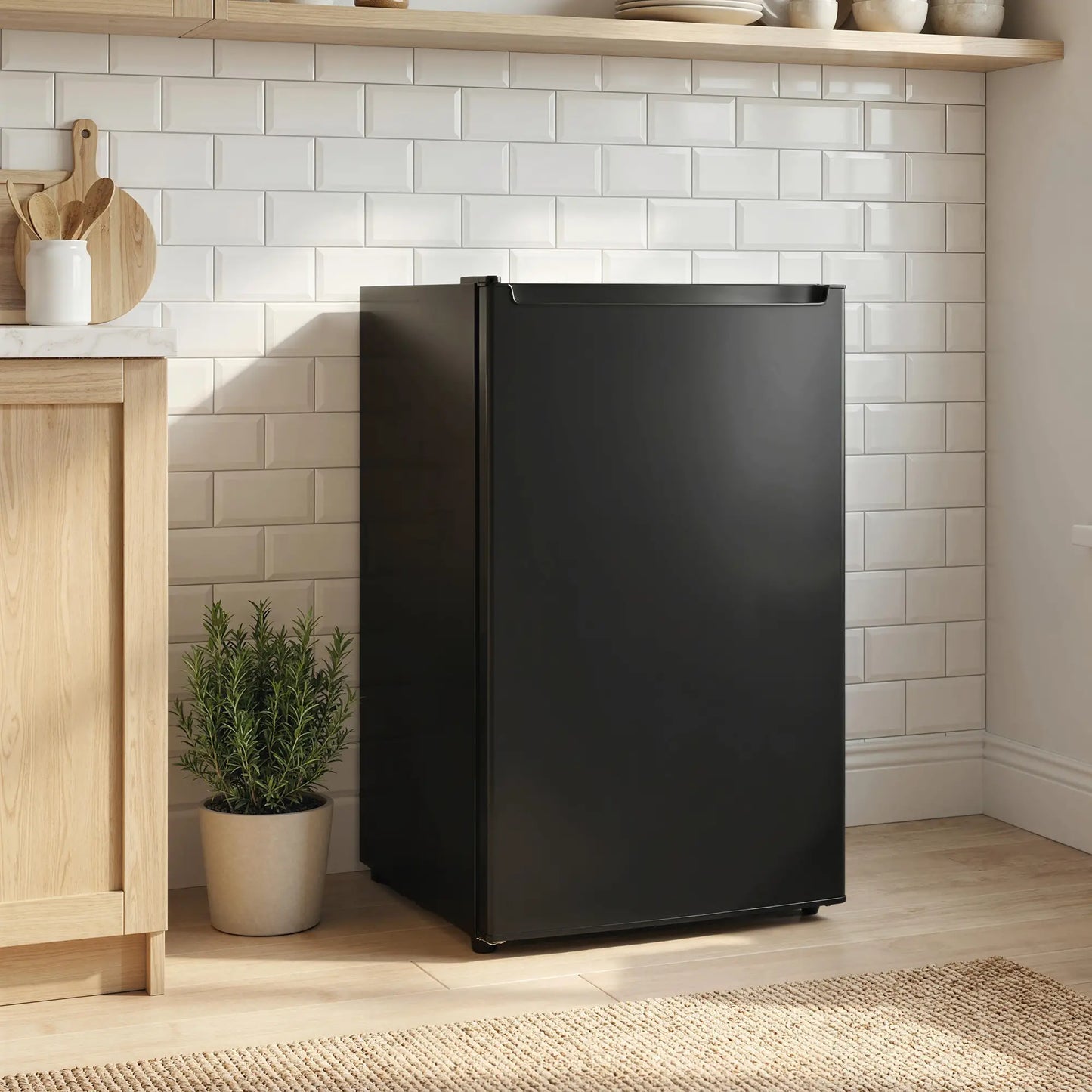 2.1 Cu. Ft. Mini Freezer, Compact Upright, Reversible Door, Black Small Kitchen Appliances at Gallery Canada