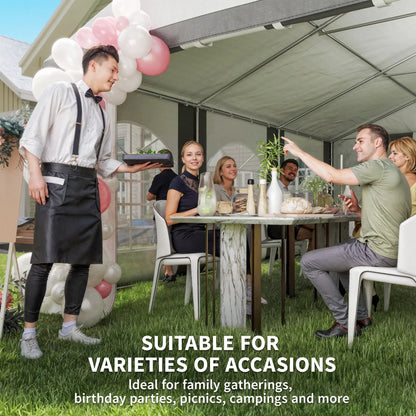 20' x 20' Heavy Duty Wedding Tent, Outdoor Carport Garage, Grey Canopy Tents at Gallery Canada
