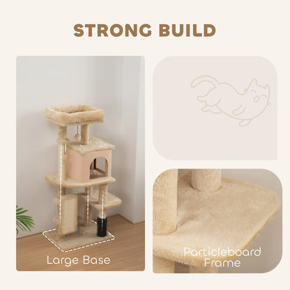 41 Inch Cat Tree, Scratching Posts, Bed, Condo, Grooming Brush, Platforms, Toys Cat Towers at Gallery Canada