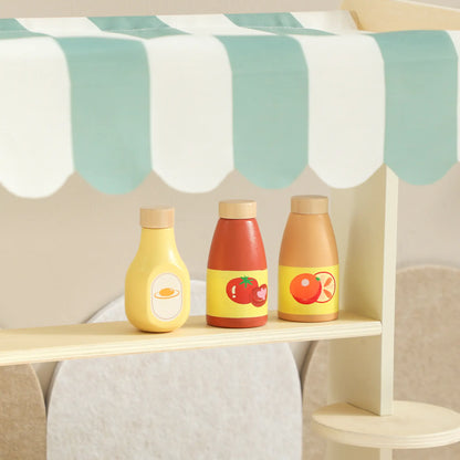 Kids Grocery Store Playset, Toy Set with Cash Register, Chalkboard, Food Toy Playsets at Gallery Canada