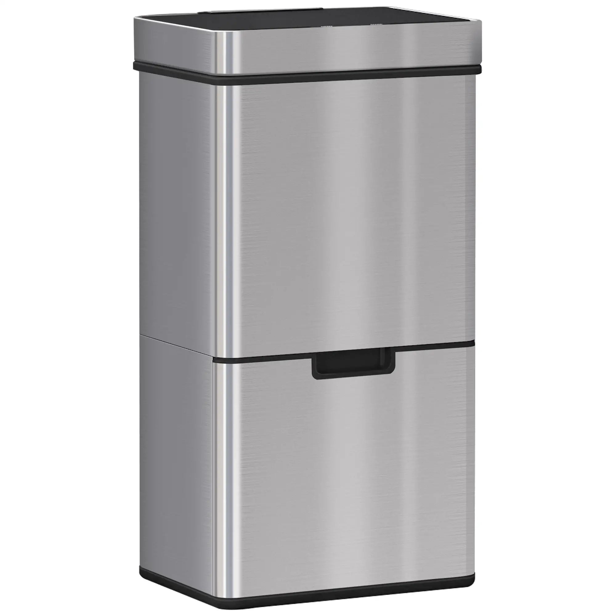 Sensor Trash Can, 19 Gallon Stainless Steel, 3 Compartments, Silver Household Supplies at Gallery Canada
