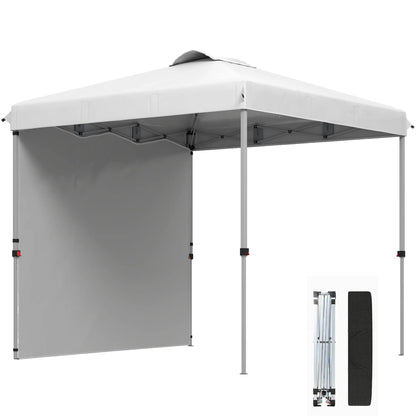 8 x 8 ft Pop Up Canopy, With Sidewall, Carry Bag, Sand Bags, White Pop Up Canopies at Gallery Canada