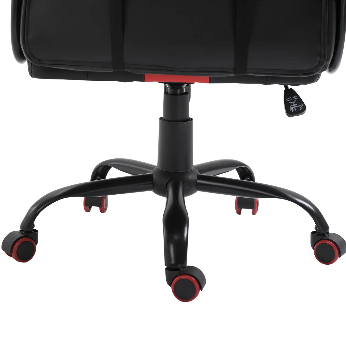 High Back Racing Style Gaming Chair, Adjustable PU Leather, Lumbar Support, Red Video Game Chairs at Gallery Canada