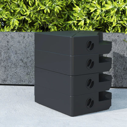 Umbrella Weights For Cantilever Parasols, Set Of 4, Black Umbrella Bases at Gallery Canada