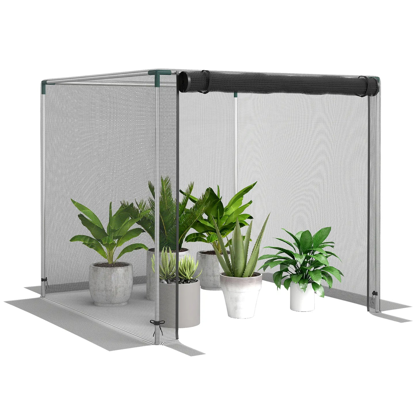 Cage de culture en acier galvanisé, tente pour plantes, 4' x 4', noir