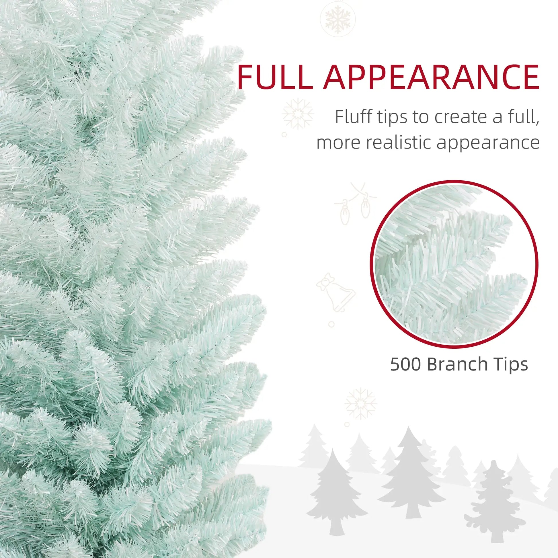 7' PVC Slim Pencil Artificial Christmas Tree, 500 Branch Tips Pencil Christmas Trees at Gallery Canada