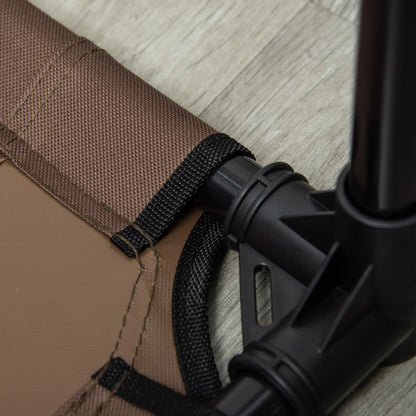 Elevated Dog Bed with Canopy, Portable Dog Cot, L Size, 36" x 30" x 35", Coffee Elevated Dog Beds at Gallery Canada