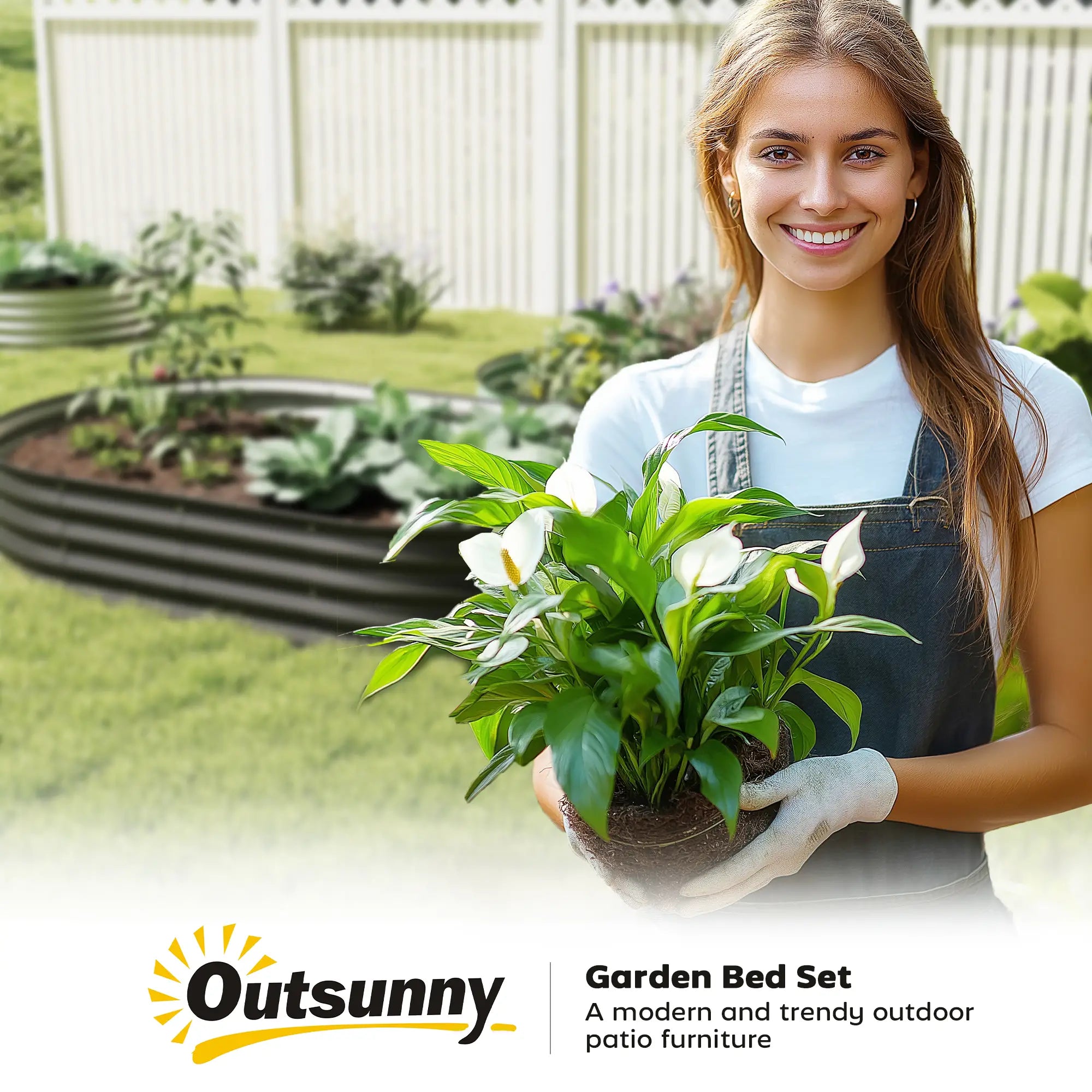 5' x 3' x 1' Large Outdoor Planter Box, Galvanized Raised Garden Bed, Black Galvanized Planter Boxes at Gallery Canada