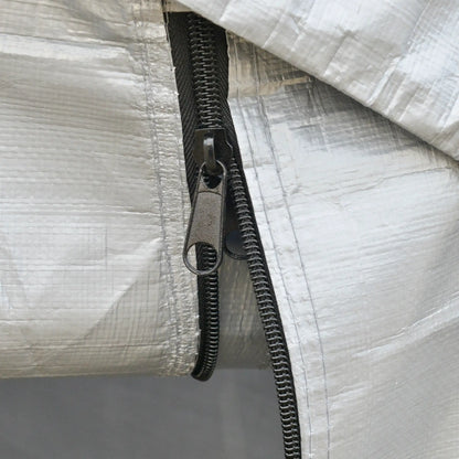 8' x 6' Carport, Sidewalls, Roll-up Door, Outdoor Shelter, Grey Car Shelters at Gallery Canada