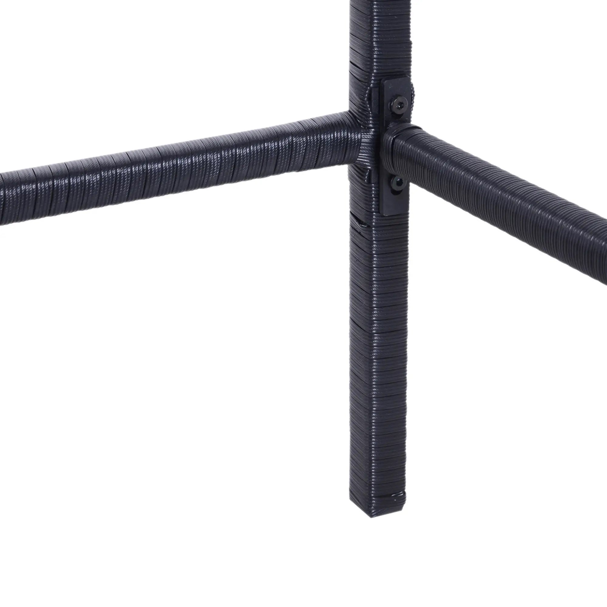 3 Piece Patio Bar Set, Wicker Rattan Bistro Table & 2 Stools, Black Bistro Sets at Gallery Canada