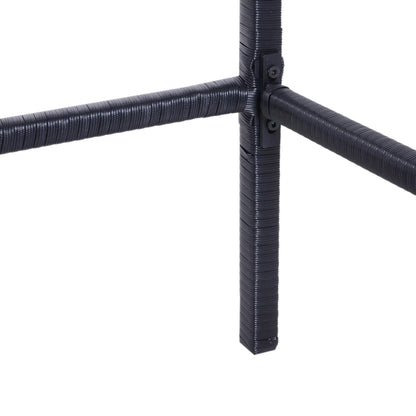 3 Piece Patio Bar Set, Wicker Rattan Bistro Table & 2 Stools, Black Bistro Sets at Gallery Canada