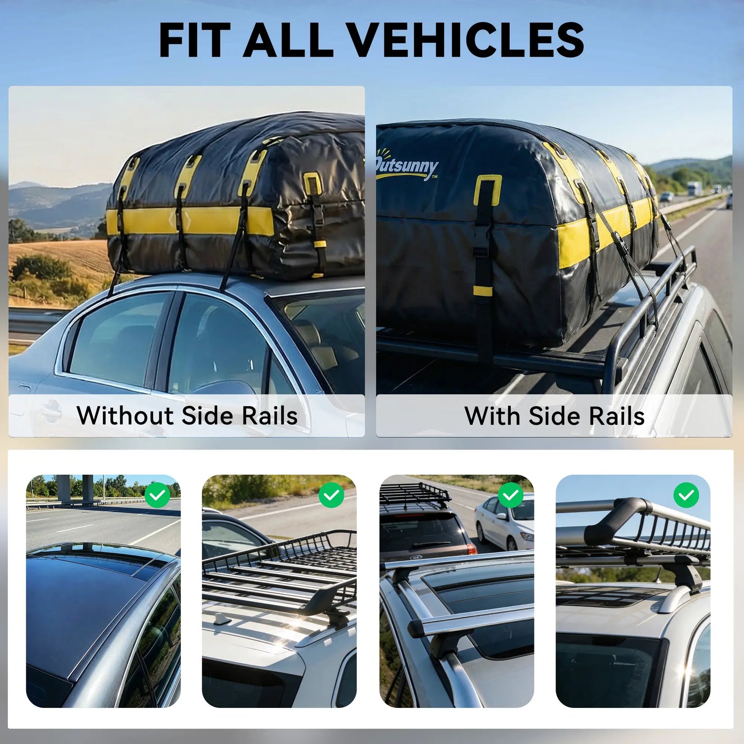 Rooftop Cargo Carrier, 21 Cubic Feet, Waterproof Soft-Shell Storage Bag, Yellow Automotive at Gallery Canada