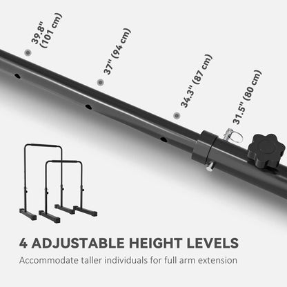 Adjustable Push Up Bars, Dip Station with 4 Height Levels More-Strength Training Equipment at Gallery Canada