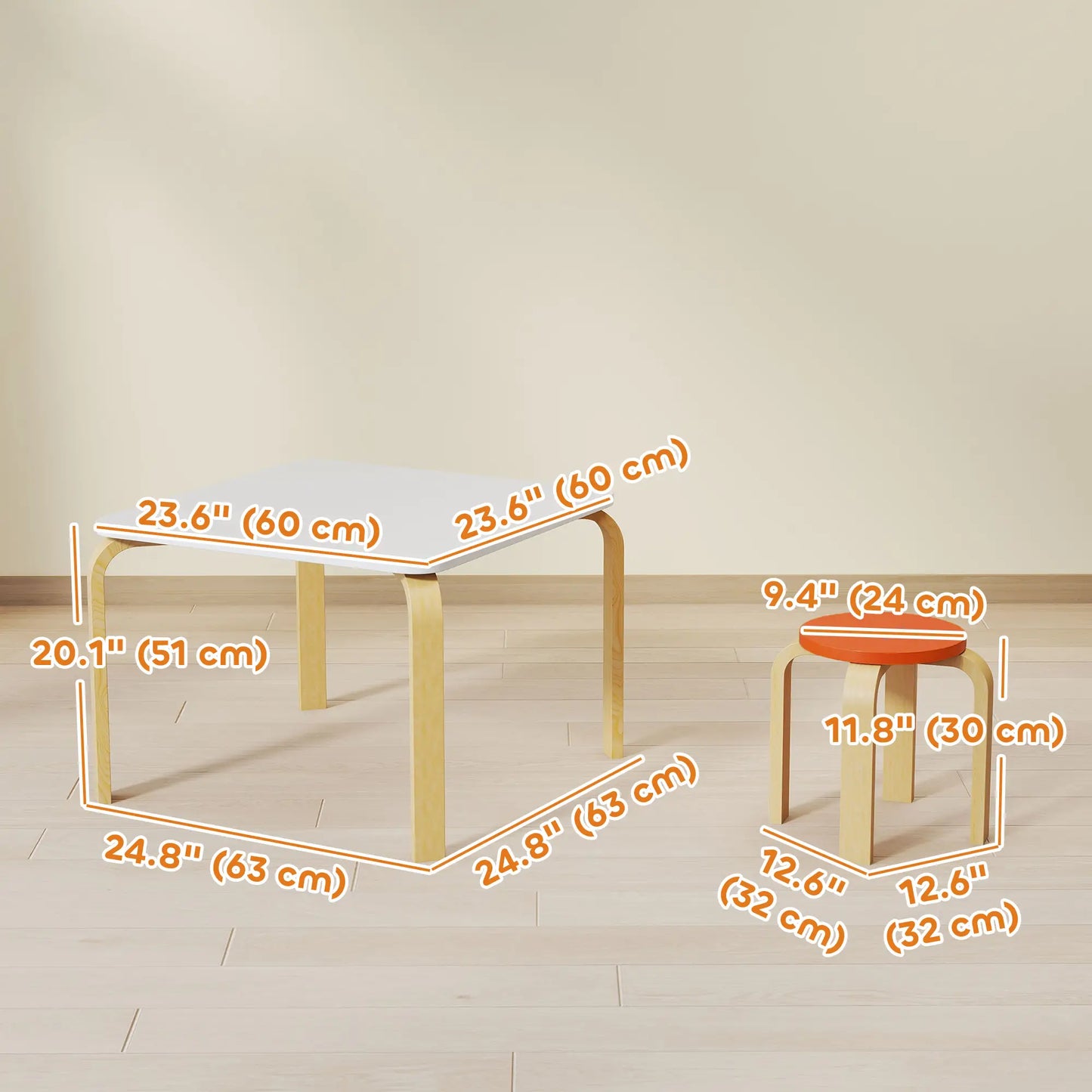 Kids Table and Chair Set, 5-Piece Children Furniture Kids Table Sets at Gallery Canada