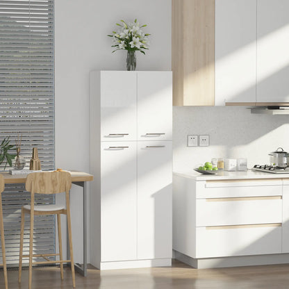 61" Pantry Cabinet, Kitchen Pantry Storage Cabinet with 2 Doors and Adjustable Shelves, Freestanding Storage Cabinet Kitchen Pantry Cabinets at Gallery Canada