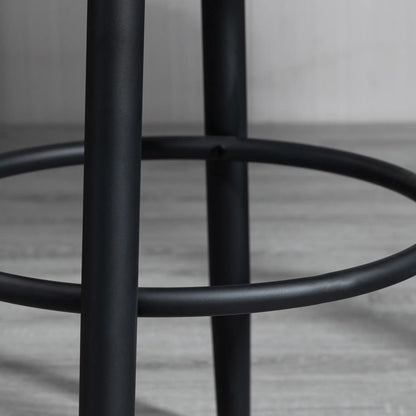 Extra Tall Bar Stools Set of 2, 360° Swivel, Steel Legs, Charcoal Grey Bar Stools at Gallery Canada