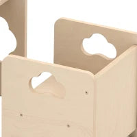 Ensemble de table et chaise pour enfants Montessori, hauteurs à 3 niveaux, naturel