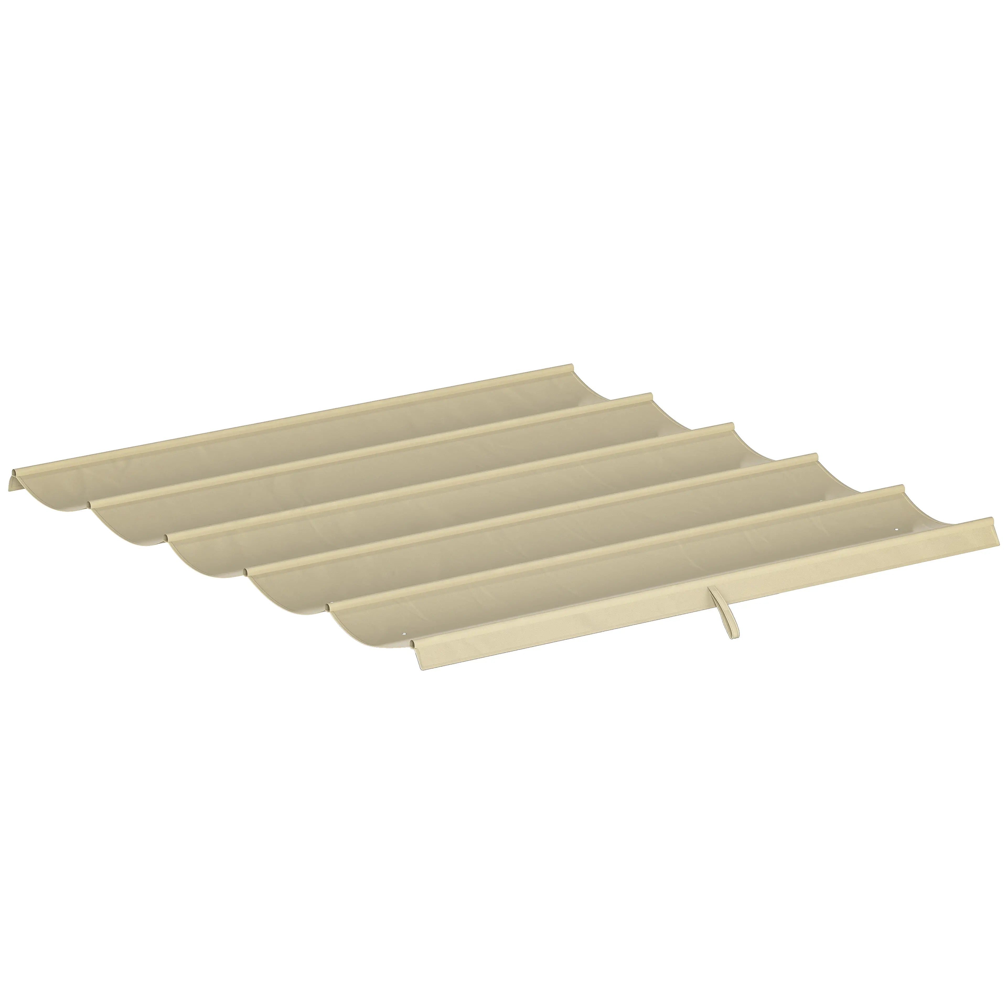 Retractable Pergola Canopy, 10' x 10', Beige Gazebo Canopy Replacement Beige at Gallery Canada