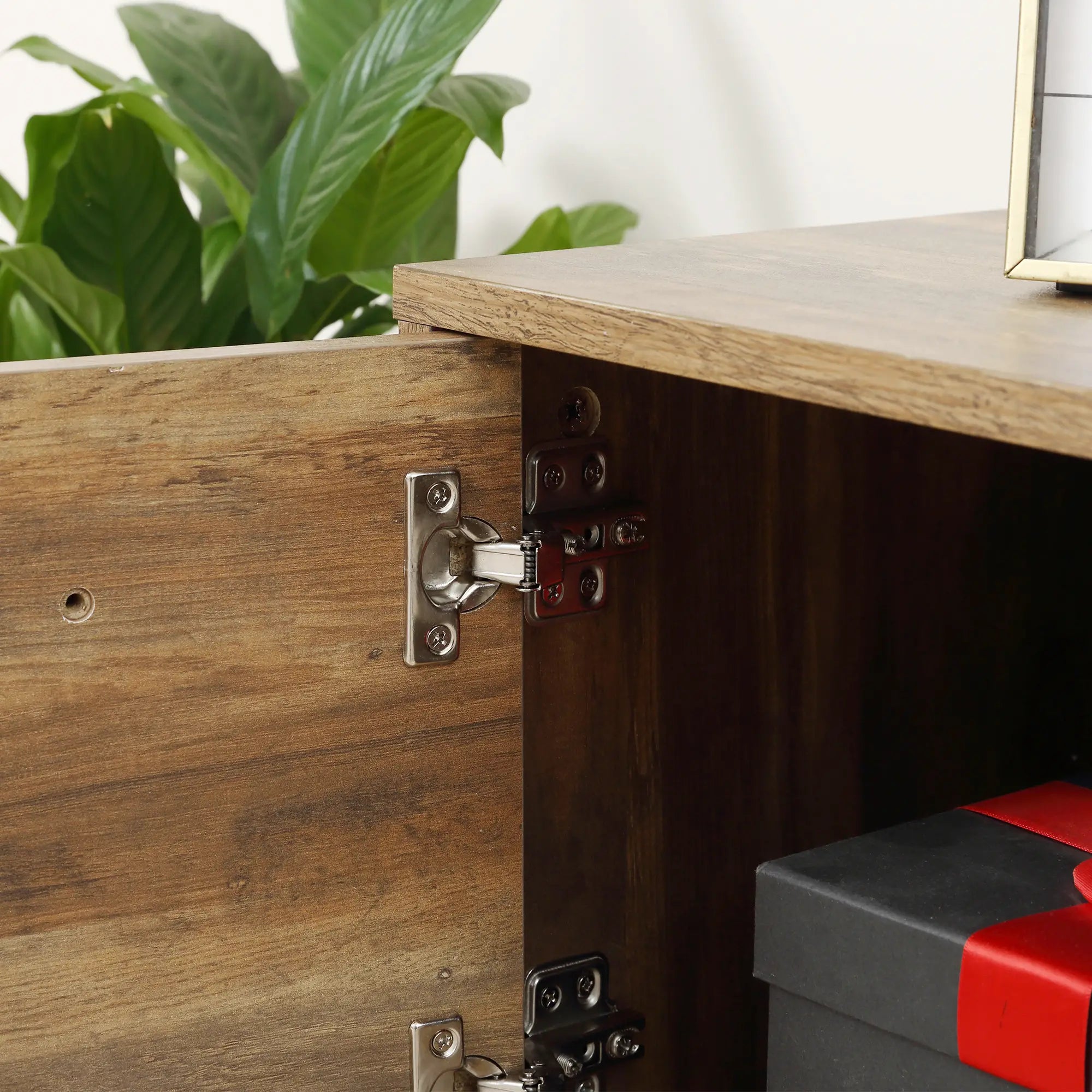 TV Stand for 50 Inches, Cabinet with Door, Storage, Drawers, Steel Legs TV Stands at Gallery Canada