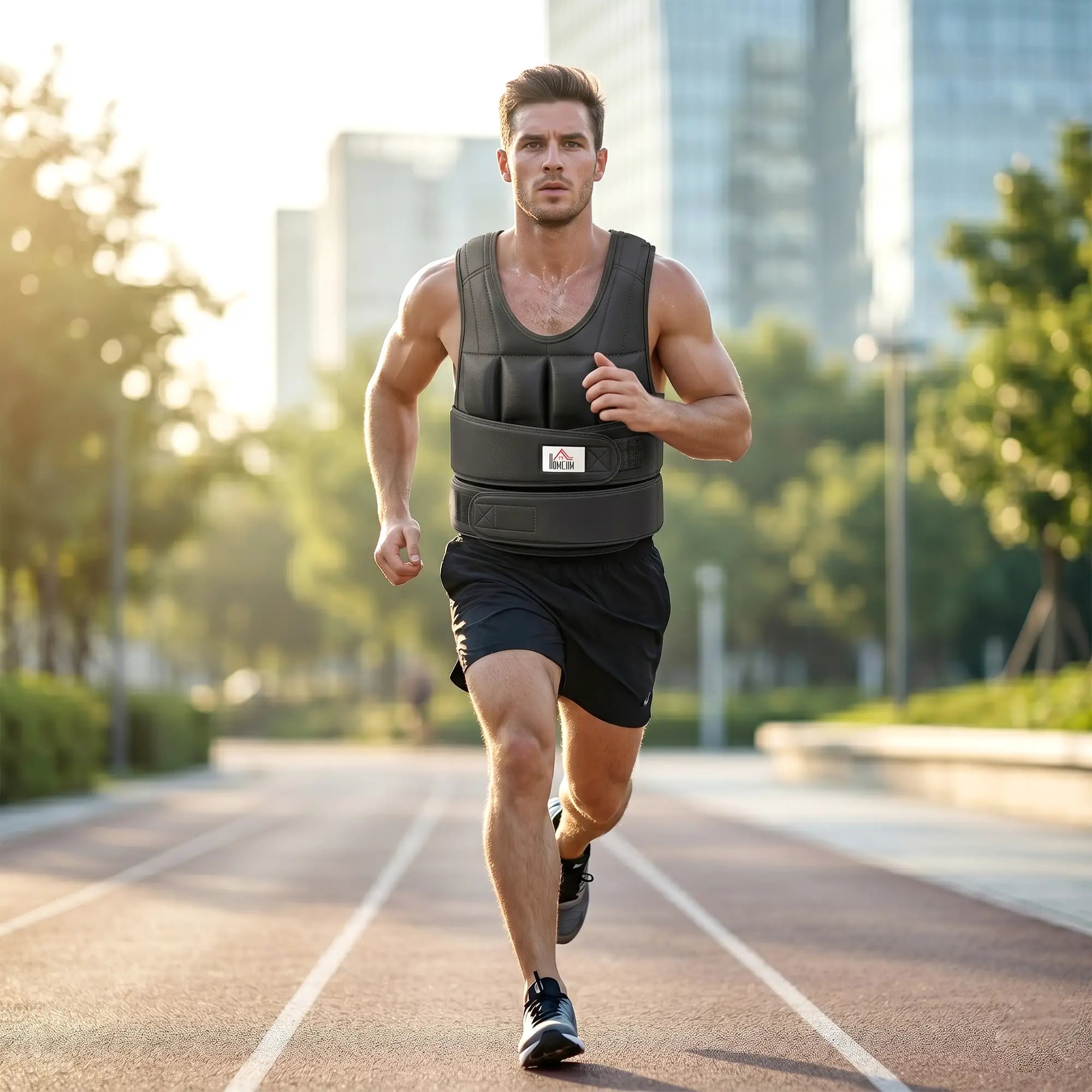 22lbs Weighted Vest, Adjustable Running Vest, 38 Weight Bags, Black Strength Training Equipment at Gallery Canada