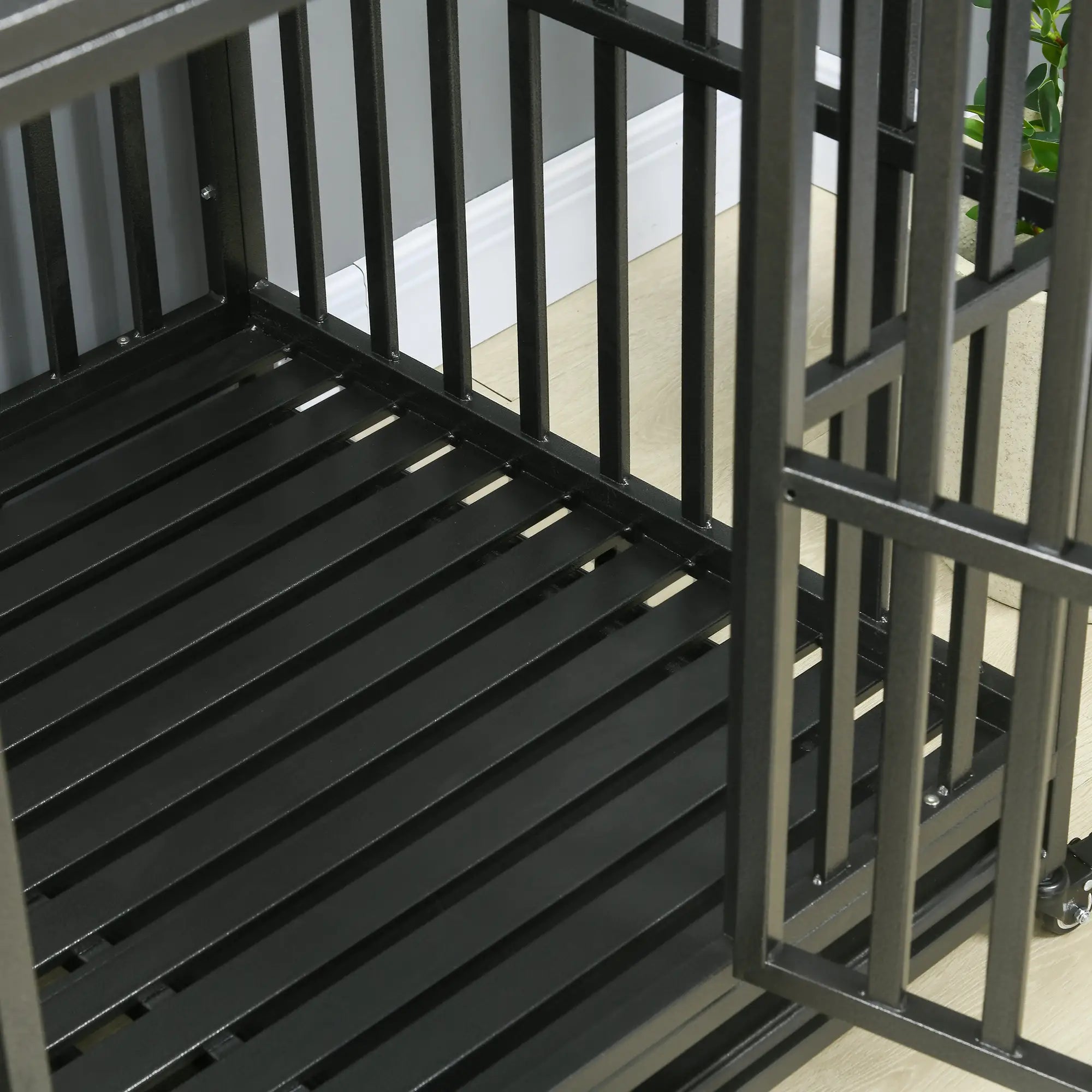 41 Heavy Duty Steel Dog Crate, Pet Cage with Wheels, Black Houses, Kennels & Pens at Gallery Canada