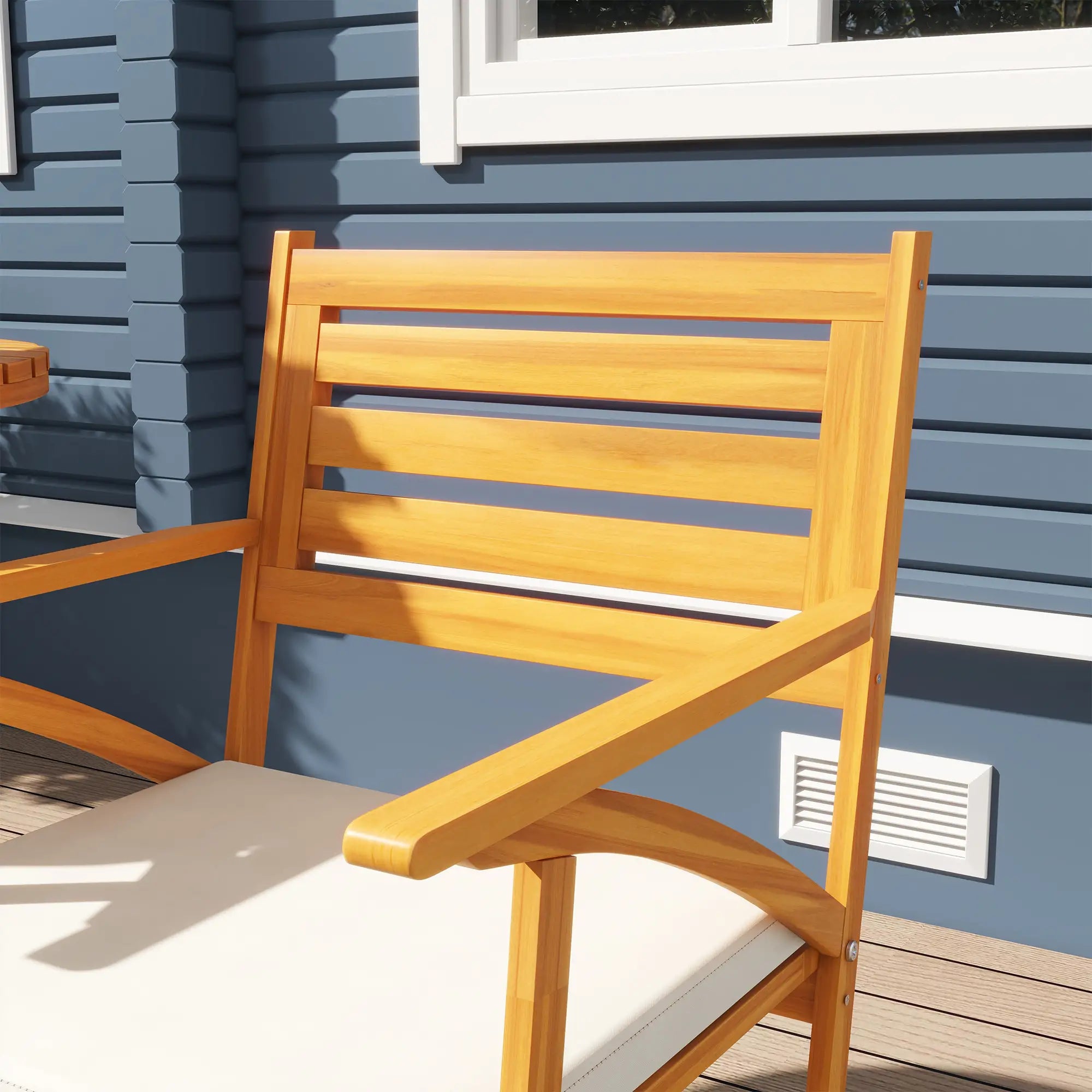 3 Piece Patio Set, Small Wooden Table and Chairs, Brown Bistro Sets at Gallery Canada