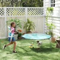 Enclos pour animaux de compagnie pliable avec couvercle supérieur, enclos pour chien portable et robuste