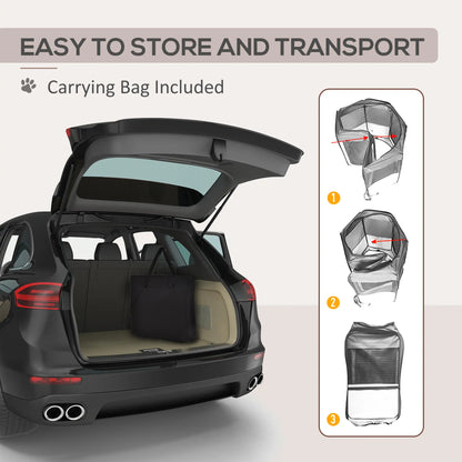 49.2-Inch Soft Folding Dog Playpen, Outdoor Pet Pen with Bag Houses, Kennels & Pens at Gallery Canada