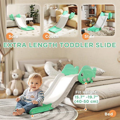Toddler Couch Slide for Bed, Sofa, Stairs, Green