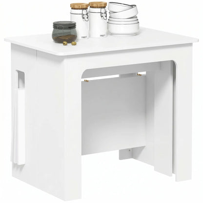 Extendable Dining Table, Expandable Kitchen Table, Seats 6, White Bar Tables & Dining Tables at Gallery Canada